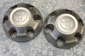 Toyota 42063 2005-23 Tacoma Silver Steel Wheel Center Caps 2 Oe 42603- Ad051