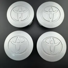 42603-42080 Toyota Set Of 4 Rav4 Center Caps Wheel Hub Covers Silver 2001-2003