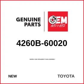 4260b-60020 Toyota Genuine Wheel Hub Ornament Sub-assembly