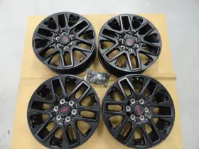 94634220 Toyota 2022-2025 Sequoia Tundra 20 Inch Black Factory Oem Wheels And Caps Used 75276