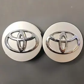 Pt280-02120 Toyota 2 60mm Center Bore Cap Silver Chrome Logo Camry Highlander Sienna Avalon Pt280-02120 Toyota 2 60mm Center Bore Cap Silver Chrome Logo Camry Highlander Sienna Avalon
