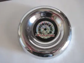 44-0001 Tru Spoke Hologram Wheel Center Chrome Steel N.o.s. 3.50 Inch Od