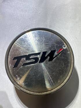 Tsw Cf82 Wheel Center Cap Machined Finish Chrome Edge C-f82 Diameter 2 7/8 Inch