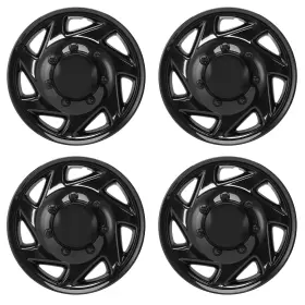 Xt609gb Tulalux 16 Inch Wheel Hubcaps Set For 98-23 Ford E250 E350 Econoline Van Black