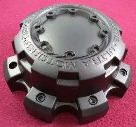 89-9879 Ultra Motorsports Wheels Flat Black Custom Wheel Center Cap # 1
