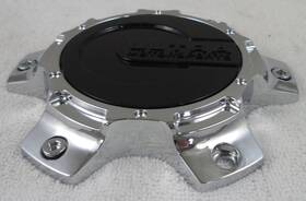 Ultra A89-6106bk Wheels Black / Chrome Custom Wheel Center Cap Caps # Jf006