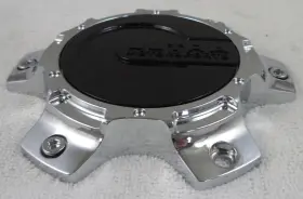 A89-6106bk Ultra Wheels Black / Chrome Custom Wheel Center Cap Caps # Jf006