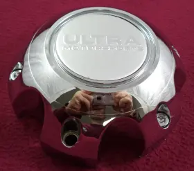 89-9765vblank Ultra Motorsports Wheels Chrome Custom Wheel Center Cap # 1