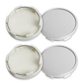 Ultruckman Utm00003wcc-2 2.2inch 56mm Wheel Center Caps Pack Of 4 Silver Outer Inner 53mm