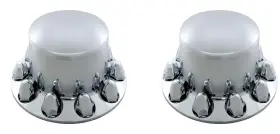 10256 United Pacific - Axle Hub Cover Chrome Dome Rear With 1-1/2 Inch