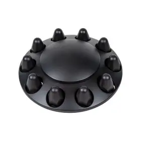 10348 United Pacific Axle Hub Cover Front Black 1-1/2 Inch Nut Covers Push-on