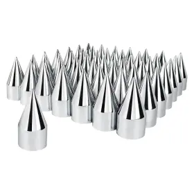 10566cb United Pacific Wheel Lug Nut Cover Set 33mm X 4 1/8 Inch Chrome Plastic S
