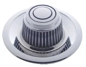 C687001 United Pacific Center Caps Rallye Style Snap-on Plastic Chrome Set Of 4