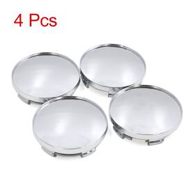 Uxcell 609876174220 4pcs 58.5mm Dia 5 Lugs Car Vehicle Tire Wheel Center Hub Caps Cover Silver Tone