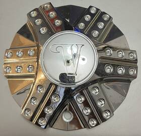 Velocity Stw-198 Chrome Custom Wheel Center Cap Rim Hubcap Cover Used