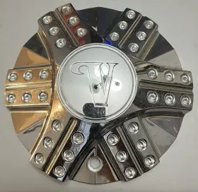 Stw-198 Velocity Chrome Custom Wheel Center Cap Rim Hubcap Cover Used