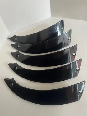 Stw-338p22 Velocity Set Of 5 Wheels Black Inserts Part# Stock# 4768