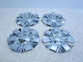 Vw450-285-cap Velocity Custom Alloy Wheel Bolt-on Chrome Center Cap Set #2g-1