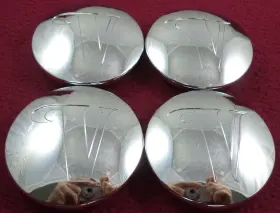 Ccvw65-1p Velocity Wheels Chrome Custom Wheel Center Caps Set Of 4 #