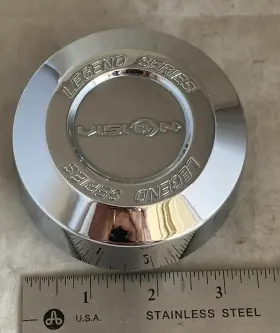 C141-t-v Vision 141-t-v Legend Series Chrome Wheel Rim Hub Cover Center Cap C-608-1