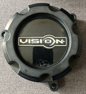 Vision C-310-2 Wheels Black Center Cap C398mb-6-ga Custom Rim Hubcap Lg1310-14