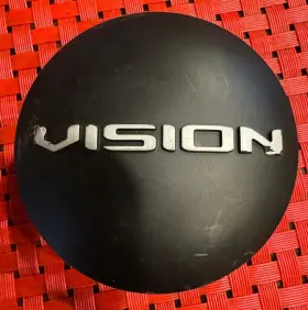 C147sb Vision Satin Black Silver Logo Snap In Wheel Center Cap C147sb Vision Satin Black Silver Logo Snap In Wheel Center Cap