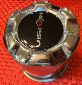 C171-v01 Vision Wheels Wheel Rim Stainless Steel Hub Cover Center Dust Cap