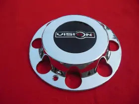 C181-210f Vision Custom Wheel Center Cap Chrome/gloss Black Finish C181-210f Vision Custom Wheel Center Cap Chrome/gloss Black Finish
