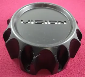 Lg1711-03 Vision C353-8v Wheels Flat Black Custom Wheel Center Cap # / 1