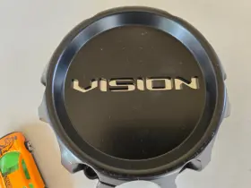 C353mb-6v Vision Wheels Custom Wheel Center Cap Black #