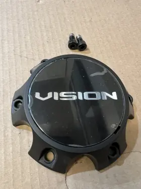 C354sb-6v Vision Manx 2 Satin Black 6 Lug Wheel Center Cap 6x139.7 6x5.5 6x135