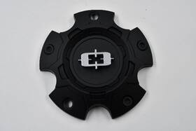 Vision C404sb-5v Brawl Series 5 Lug Bolt On Wheel Center Cap - Satin Black And Chrome