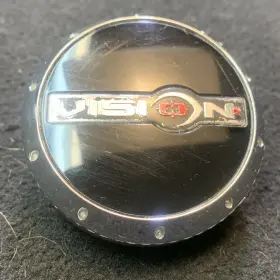 C425-v-cap Vision Wheels Chrome / Black Custom Wheel Center Cap # 1