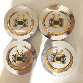 Wca-236 Vogue Tyre Cadillac Chrome Gold Wheel Center Cap Wca-236 Vogue Tyre Cadillac Chrome Gold Wheel Center Cap