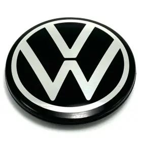 5gm601171 Volkswagen 2020-2024 Wheel Center Hub Cap 2.625 Inch Od Snap In Gloss Black And Chrome