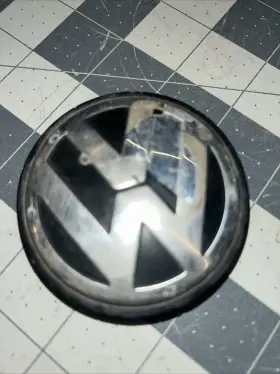 7m7601165 Volkswagen Volkswagon Black/chrome Wheel Center Cap Hub 2.5 Inch Oem Vw Volkswago