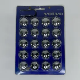 9139853 Volvo Lug Bolt Cover Kit Chrome Plastic Set New Wheel Caps Of 20