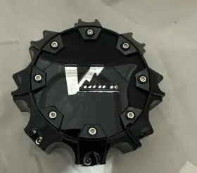 Cap6019-l70-8165-vrock Vrock V Rock 8 Lug Gloss Black Wheel Center Cap