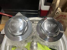 Weld Racing 601-5303 4 Vr 6 3/8 Inch Small Pad Threaded Billet Center Cap Nos With Wrench