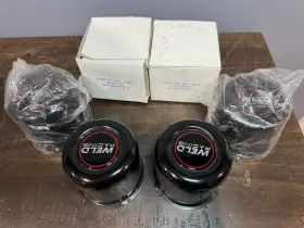 605-5030b Weld Racing 605-5030 3.530 4 Wheel Rim Black Center Caps Fit 3.540 Inch Dia Bore Push Thru