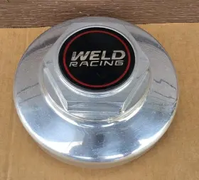 605-5076 Weld Racing 1 - Used Aluminum Wheel Rim Cover Pop In Snap Center Cap