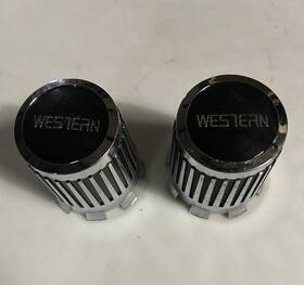 Western Turbine 99-2580 Vintage Wheel Ribbed Center Caps Cyclone