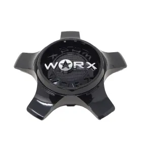 Cap-wx-5h-bc21 Worx Offroad / Alloy Gloss Black Snap On Center Cap