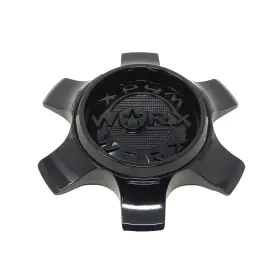 Cap-wx-6h-bb21 Worx Offroad / Alloy Gloss Black Snap On Center Cap
