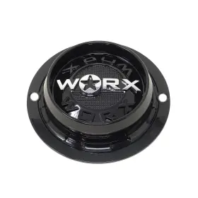 Cap-wx6-b20 Worx Offroad / Alloy Gloss Black 5/6-lug Bolt On Center Cap