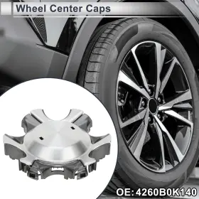 No.4260b0k140 X Autohaux 4260b0k140 Wheel Center Caps For Toyota Fortuner Hilux Silver Tone Black 1 Pc