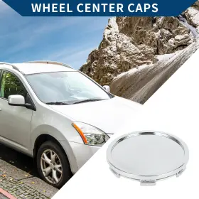 X Autohaux 639664803001 Car Wheel Center Caps Hub Rim Od 65mm/2.56 Inch 1 Pc Silver Tone