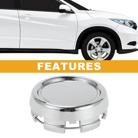 X Autohaux 639664827311 79mm 3.11 Inch Od Universal Car Wheel Hub Center Caps Chrome Silver Tone 1 Pcs