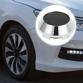 X Autohaux 670279401008 Car Wheel Hub Center Caps 65 Mm 2.56 Inch Od Cover Abs Silver Tone Black