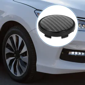 X Autohaux 670279404115 Wheel Hub Center Caps 62mm 2.44 Inch Od Cover Carbon Fiber Pattern Black